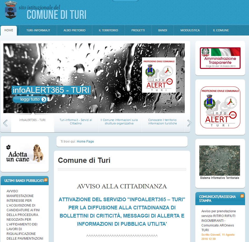 Infoalert365 Comune di Turi