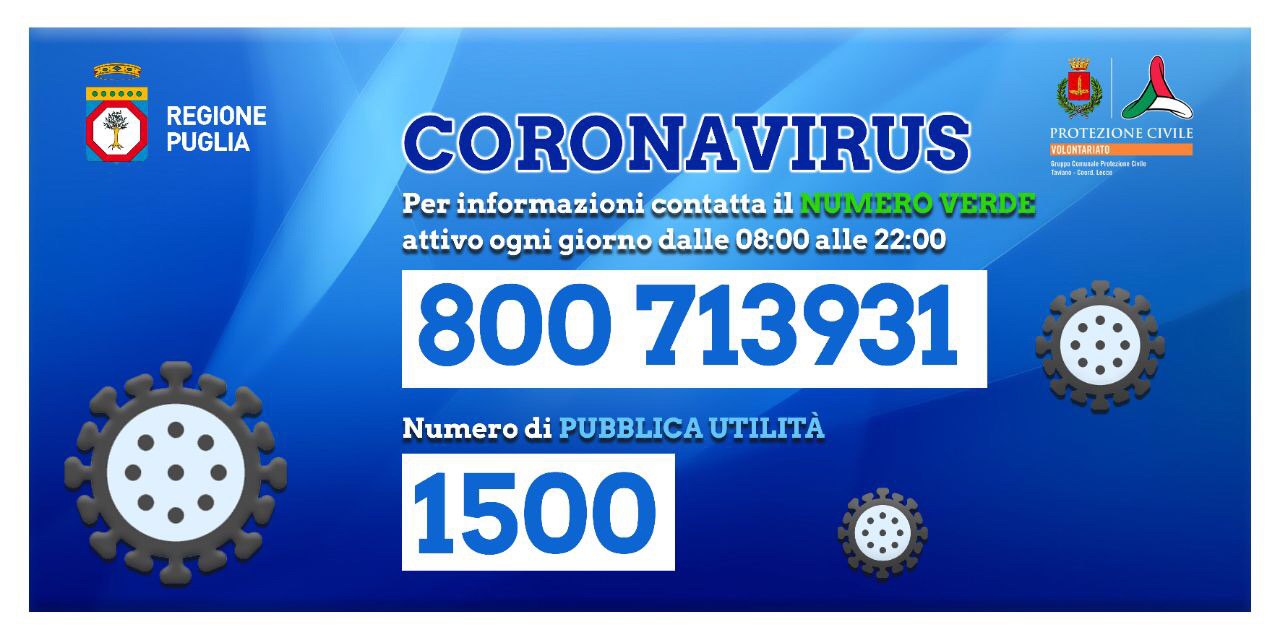 numeri utili coronavirus